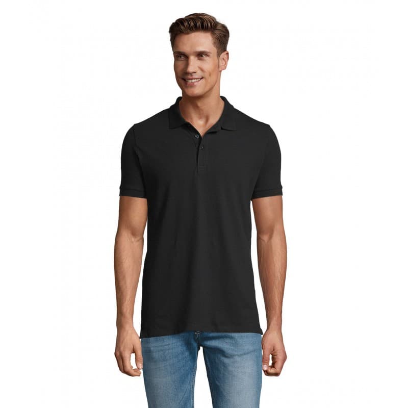 Sol's - Polo coton élasthanne homme PHOENIX MEN - S - Noir