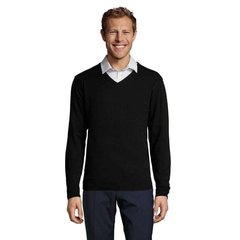 Sol's - Pull col v homme GALAXY MEN - S - Noir
