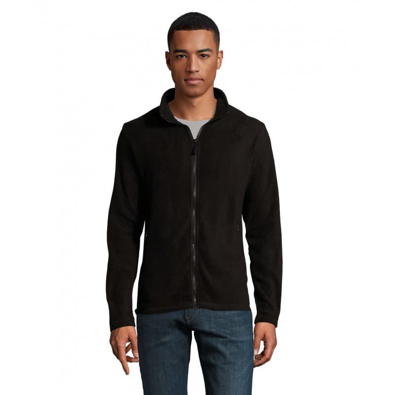 Sol's - Veste polaire homme zippée NORMAN MEN - S - Noir