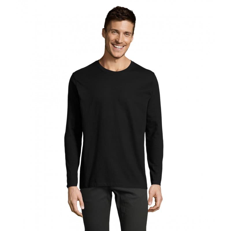 Sol's - Tee-shirt homme manches longues IMPERIAL LSL MEN - XS - Noir