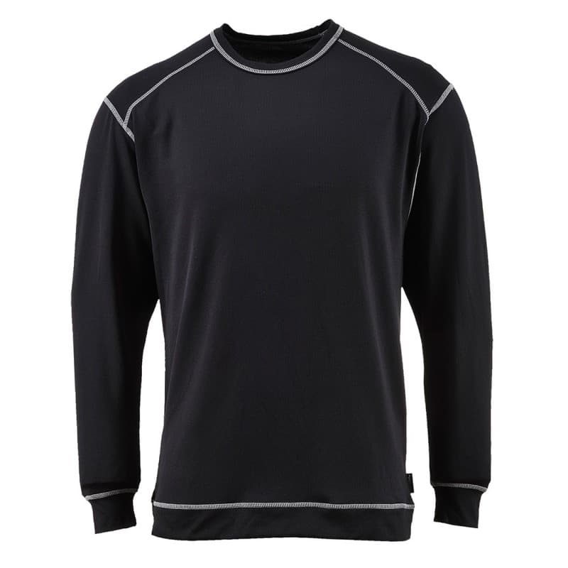 Portwest - Maillot de travail antibactérien Base Pro - L - Noir