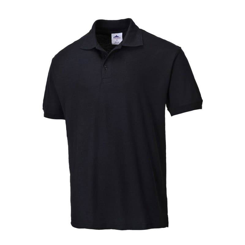 Portwest - Polo de travail à manches courtes Naples - 4XL - Noir