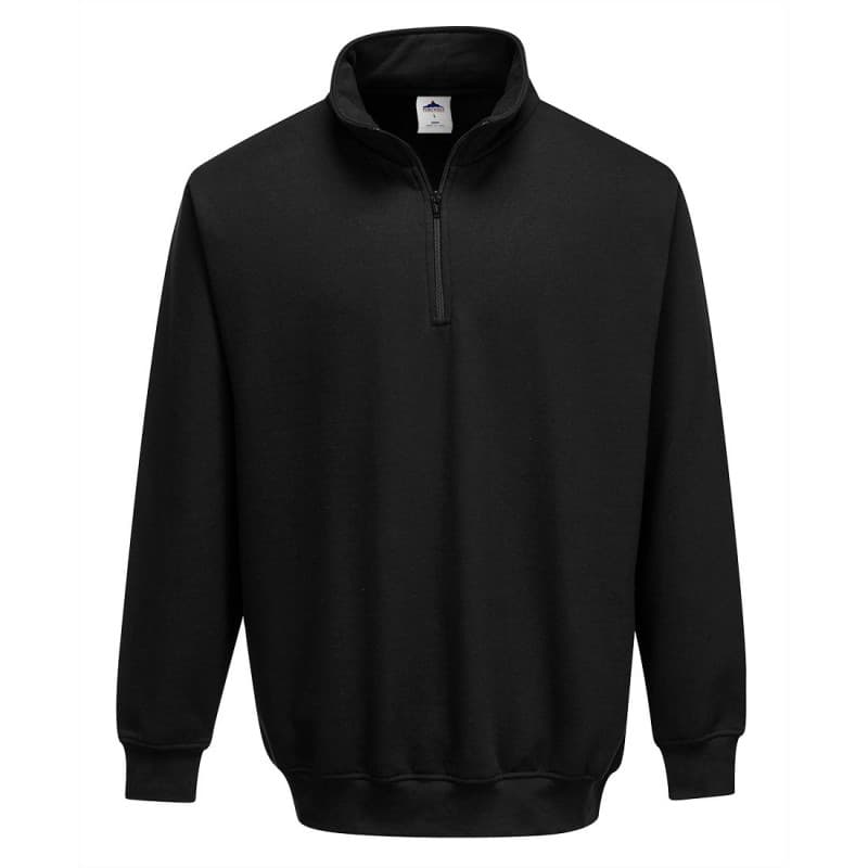 Portwest - Sweat-shirt col zippé Sorrento - L - Noir
