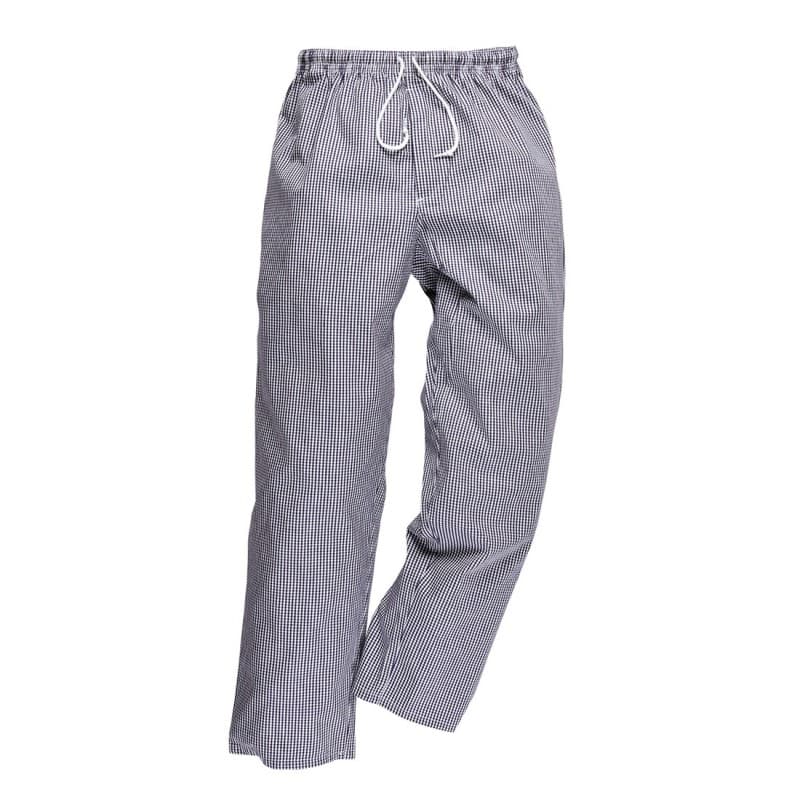 Portwest - Pantalon de cuisine BROMLEY - XS - Blanc / Bleu