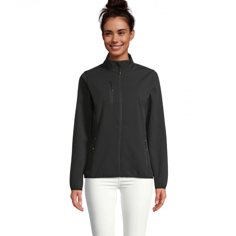 Sol's - Veste femme zippée softshell FALCON WOMEN - S - Noir
