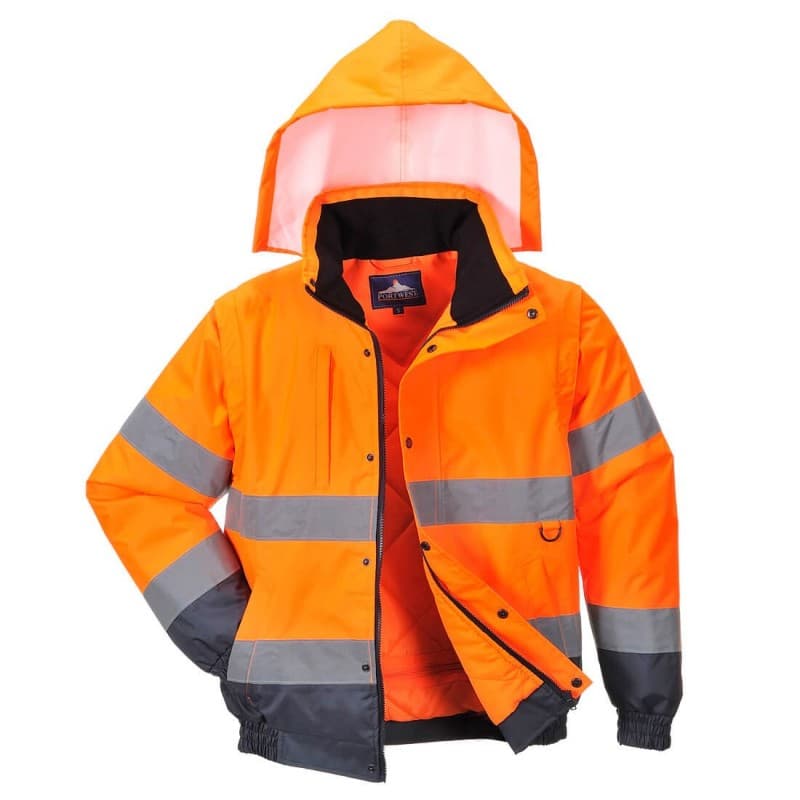 Portwest - Blouson de travail 2 en 1 haute visibilité classe 3 - L - Orange