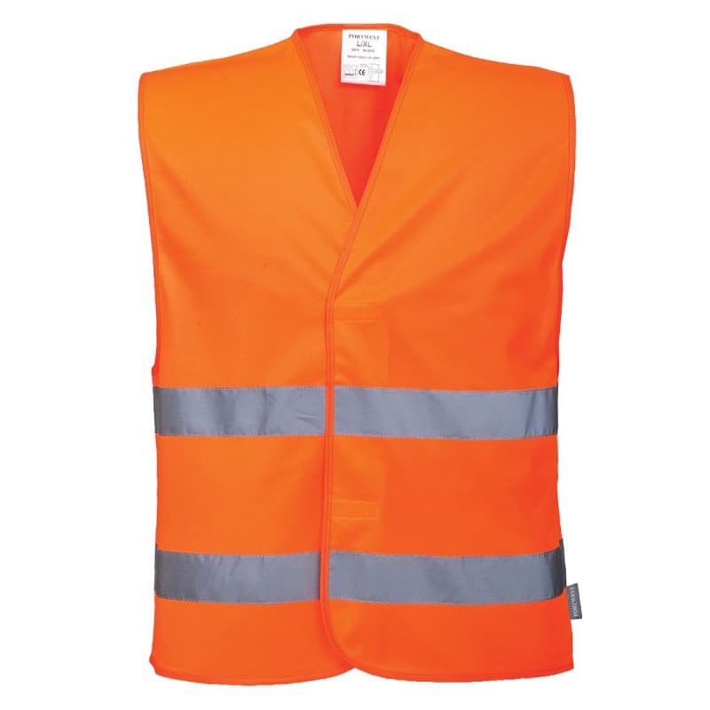 Portwest - Gilet de sécurité sans manches double bandes haute visibilité classe 2 - 4XL-5XL - Orange