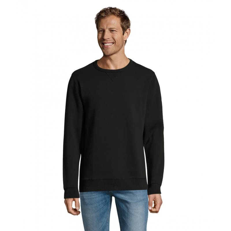 Sol's - Sweat-shirt homme col rond SULLY - XS - Noir