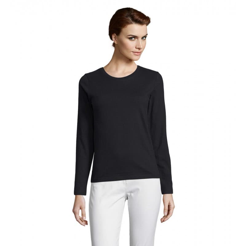Sol's - Tee-shirt femme manches longues IMPERIAL LSL WOMEN - S - Noir