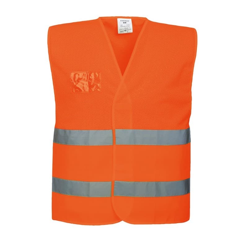 Portwest - Gilet de sécurité sans manches en semi maille haute visibilité classe 1 - 4XL-5XL - Orange