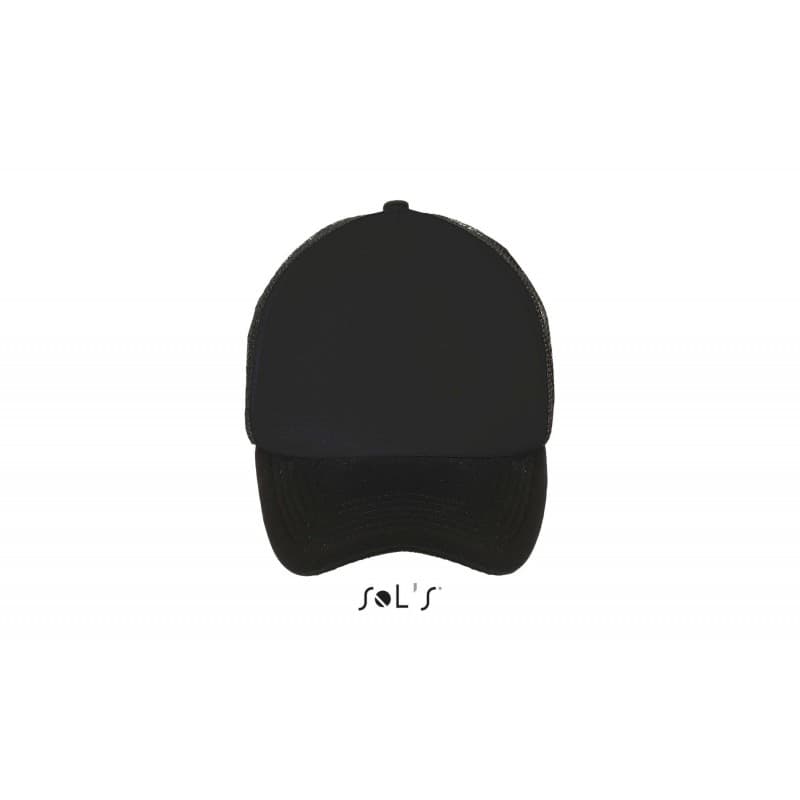 Sol's - Casquette filet 5 panneaux BUBBLE - Unique - Noir