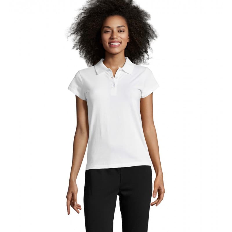 Sol's - Polo femme PRESCOTT WOMEN - S - Blanc