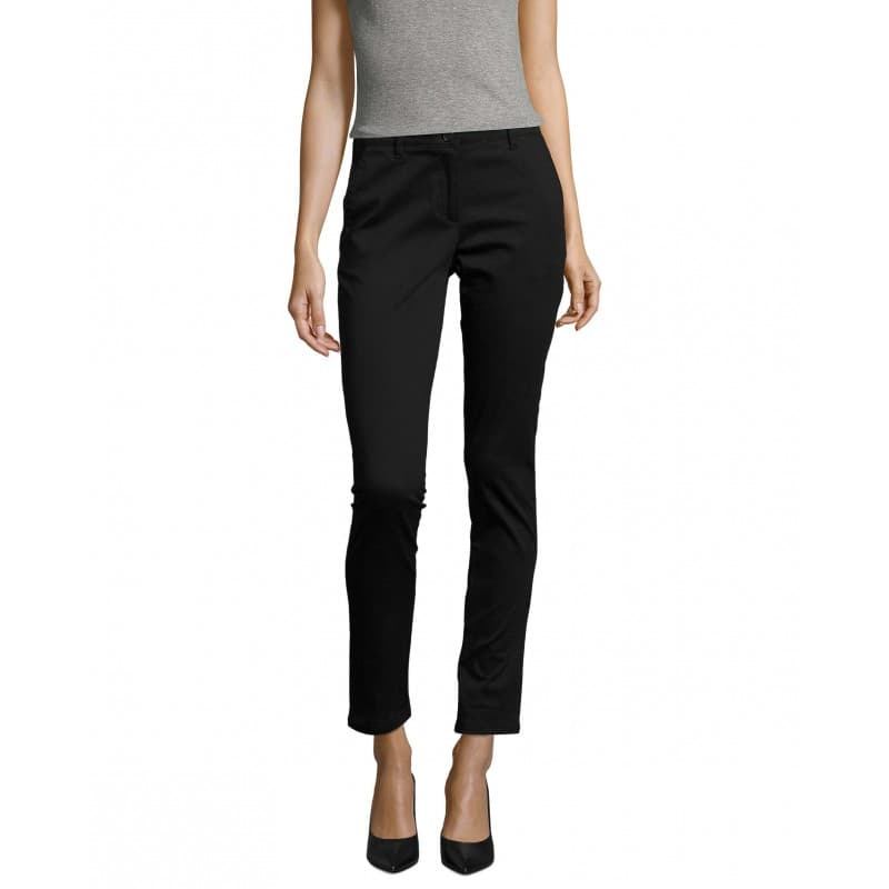 Sol's - Pantalon stretch en satin femme JARED WOMEN - 36 - Noir