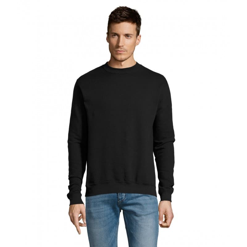 Sol's - Sweat-shirt unisexe col rond NEW SUPREME - XS - Noir