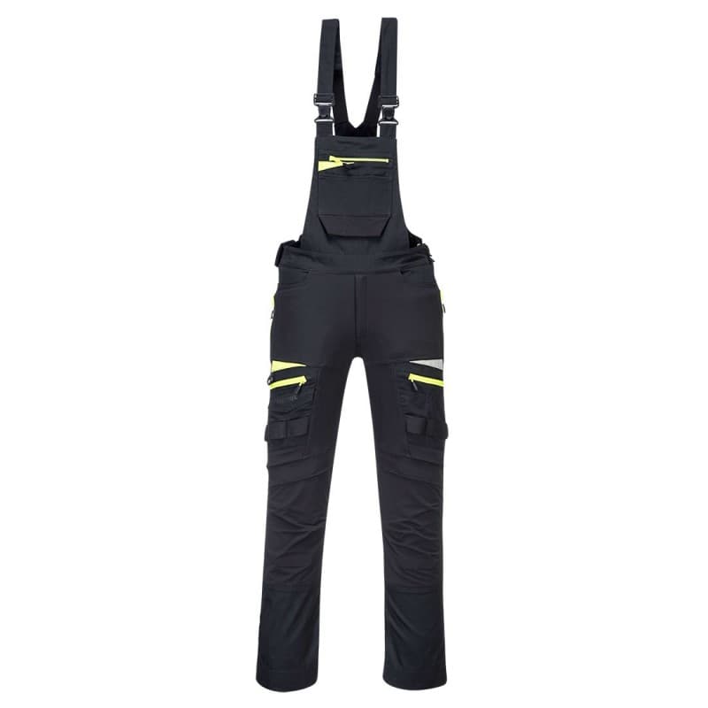Portwest - Cotte à bretelles stretch coupe ergonomique DX4 - L - Noir