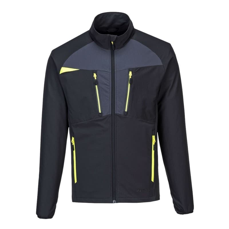 Portwest - Veste de travail stretch coupe ergonomique près du corps léger et respirant DX4 - L - Noir