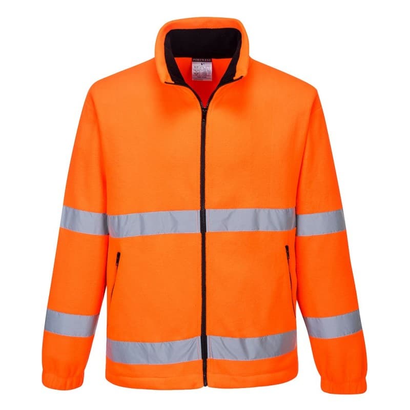 Portwest - Veste polaire chaude avec 2 poches sécurisées ESSENTIAL haute visibilité classe 2 et 3 - L - Orange