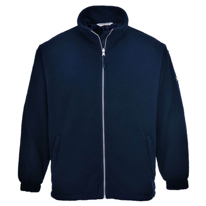 Portwest - Veste polaire chaude et coupe-vent avec poches zippées - L - Bleu Marine