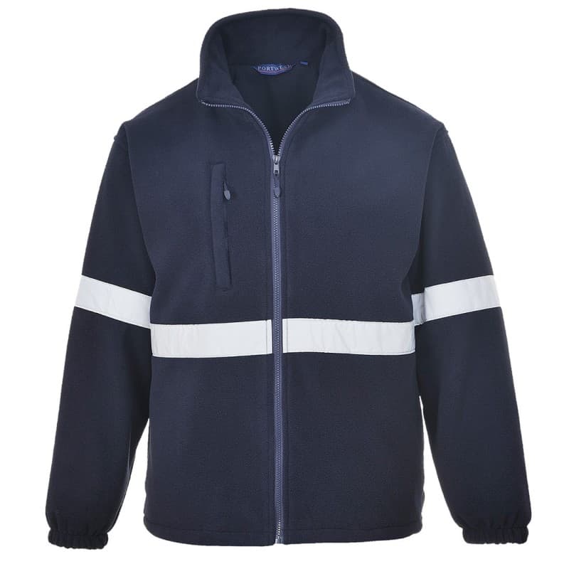 Portwest- Veste polaire avec bandes réfléchissantes IONA - L - Bleu Marine