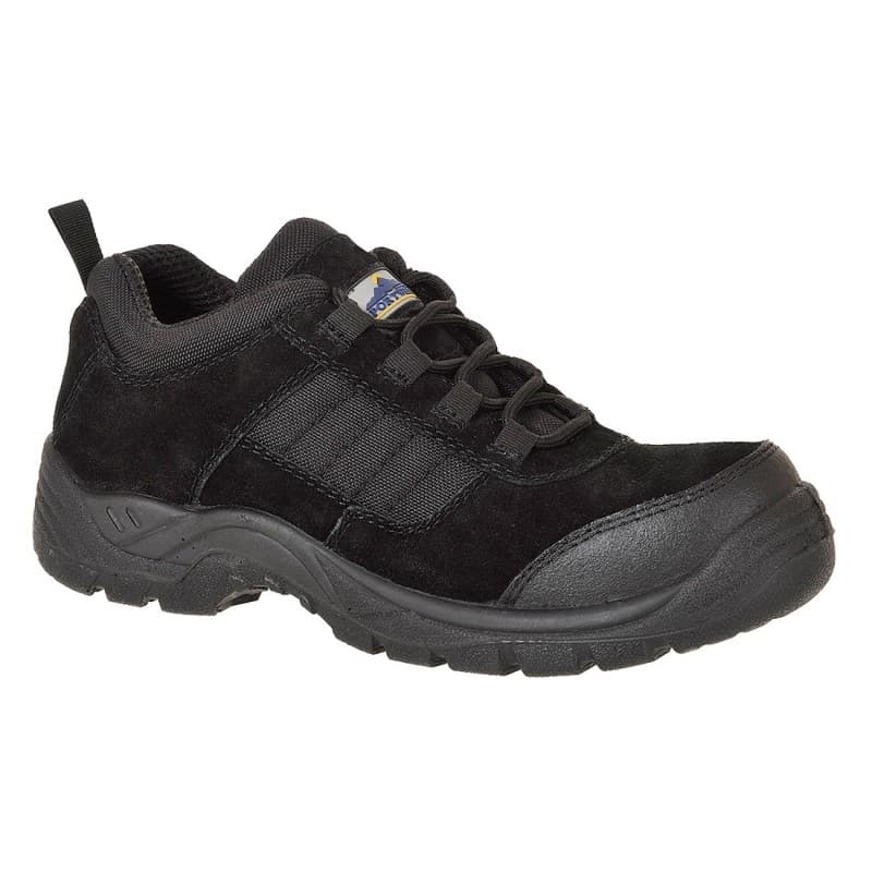 Portwest - Baskets de sécurité basses légères en maille respirante embout composite TROUPER S1 - 36 - Noir