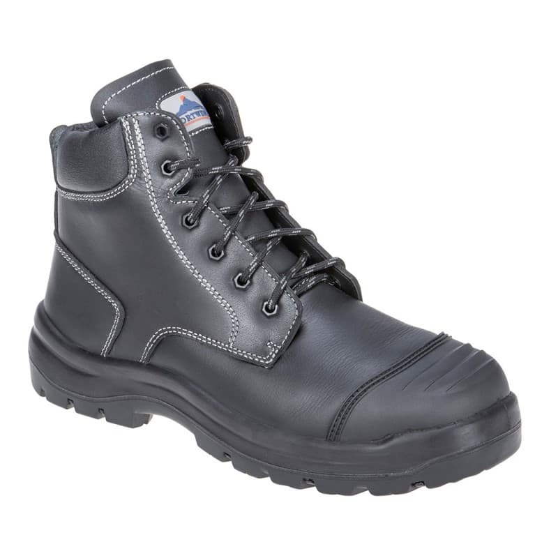 Portwest - Chaussures de sécurité montantes en cuir chaudes embout acier CLYDE S3 - 38 - Noir