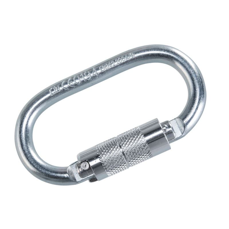 Portwest - Mousqueton à fermeture rotative en acier - Unique - Gris Acier