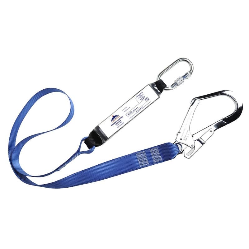 Portwest - Longe en sangle simple de 180cm en polyester avec absorbeur de chocs - Unique - Bleu Roi