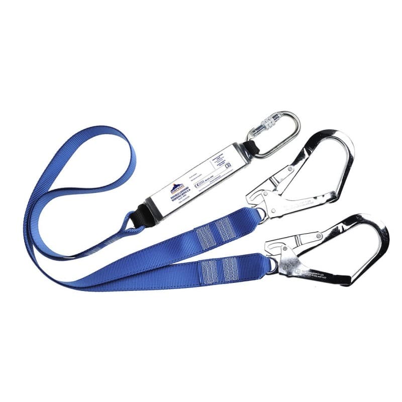 Portwest - Longe en sangle double de 180cm en polyester avec amortisseur d'énergie - Unique - Bleu Roi