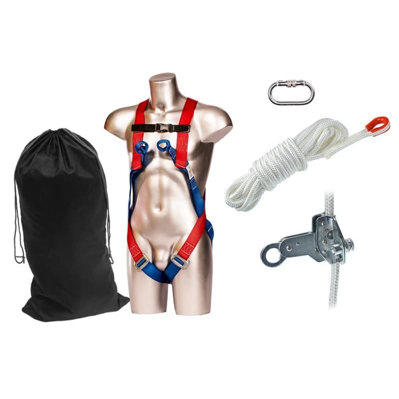 Portwest - Kit anti-chutes spécial toiture 10m - Unique - Rouge
