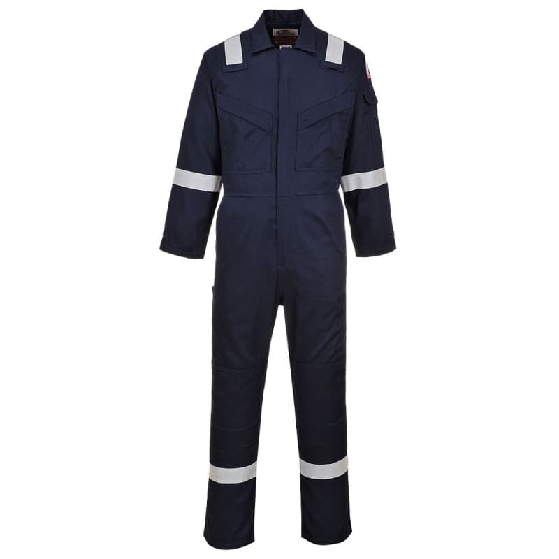 Portwest - Combinaison de travail de soudure classe 2 résistante à la flamme légère et antistatique en Bizflame - 4XL - Bleu Marine