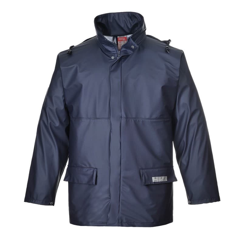 Portwest - Veste de pluie multirisques imperméable résistante à la flamme Sealtex - L - Bleu Marine