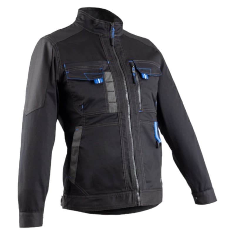 Coverguard - Veste de travail pour Femmes dos rallongé CASITA noire et bleue - XS - Noir