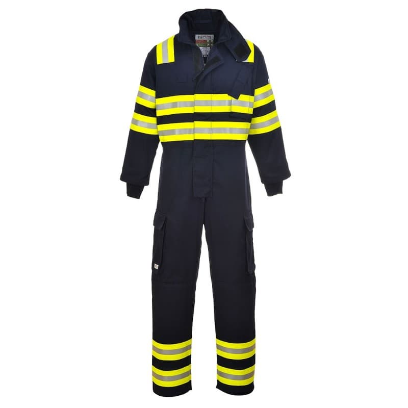 Portwest - Combinaison de travail spéciale feux de forêts retardateur de flamme - L - Bleu Marine