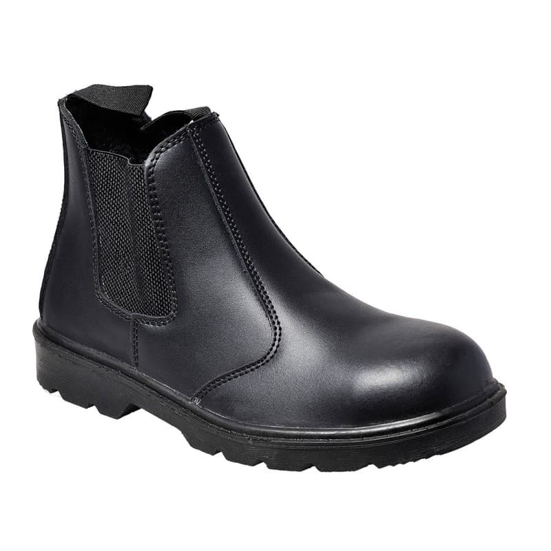Portwest - Bottillons de sécurité en cuir lisse embout acier élégant DEALER S1P - 38 - Noir