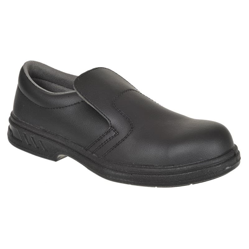 Portwest - Chaussures de sécurité basses à enfiler en microfibre embout acier spécial restauration S2 - 34 - Noir