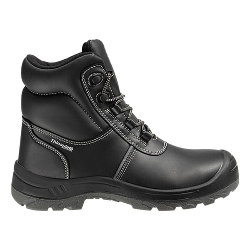 Safety Jogger - Chaussures de sécurité hautes à isolation thermique en cuir anti-perforations ARAS noir S3 - 36 - Noir