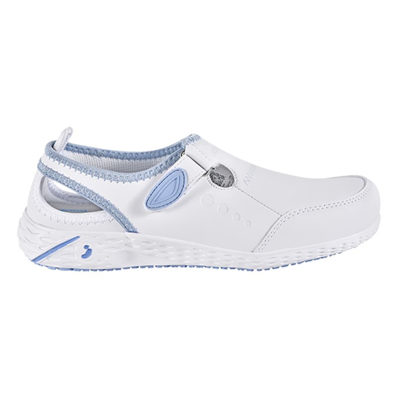 Safety Jogger - Sabots médicaux antidérapants et respirants LINA blanc et bleu clair OB - 35 - Blanc / Bleu Clair