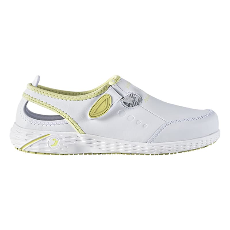 Safety Jogger - Sabots médicaux antidérapants et respirants LINA blanc et vert clair OB - 35 - Blanc / Vert