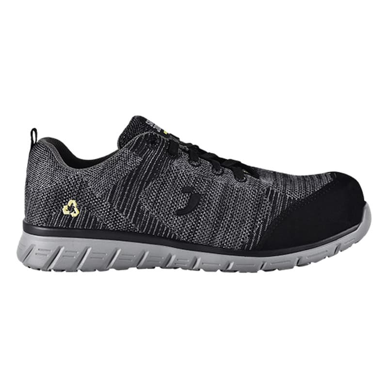 Safety Jogger - Chaussures de sécurité basses en plastique recyclé ECOMORRIS gris et noir S1PS - 36 - Gris / Noir