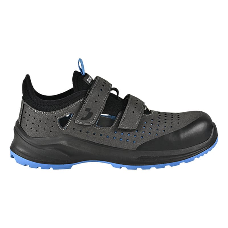 Safety Jogger - Sandales de sécurité végan ultra-respirantes MODULO noir et bleu S1PS - 35 - Noir / Bleu