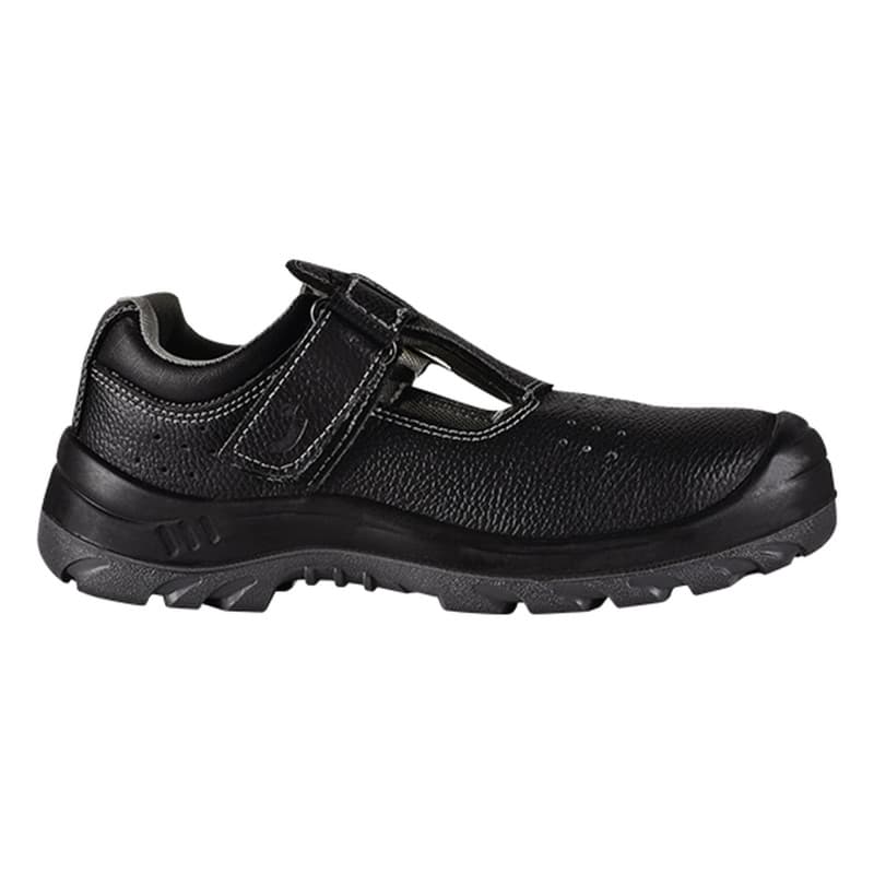 Safety Jogger - Sandales de sécurité en cuir respirantes avec fermeture velcro BESTSUN noir S1P SR FO - 35 - Noir