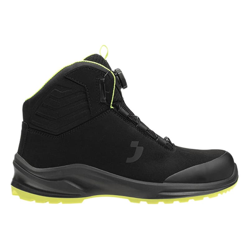 Safety Jogger - Chaussures de sécurité hautes végan avec fermeture TLS MODULO noir et jaune S3S - 35 - Noir / Jaune