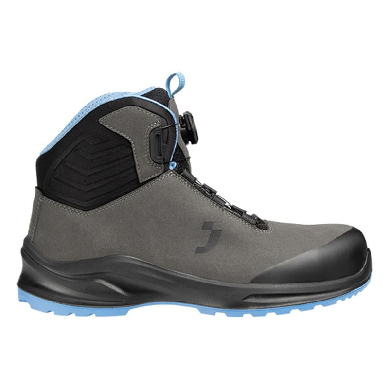 Safety Jogger - Chaussures de sécurité hautes végan avec fermeture TLS MODULO gris et bleu S3S - 35 - Gris / Bleu