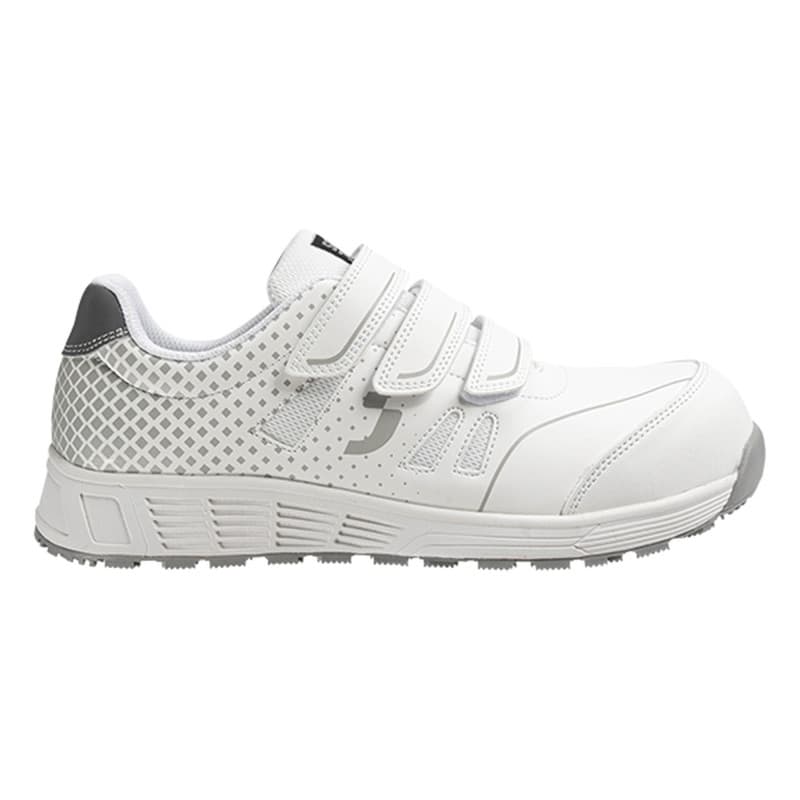 Safety Jogger - Chaussures de sécurité basses antidérapantes larges avec fermeture velcro PACCOS blanc S1PS - 35 - Blanc