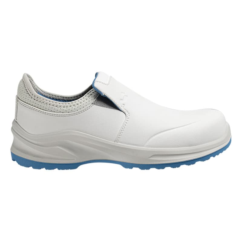 Safety Jogger - Chaussures de sécurité basses sans métal à enfiler spécial industrie alimentaire MODULO PURE blanc et bleu S3S - 35 - Blanc / Bleu