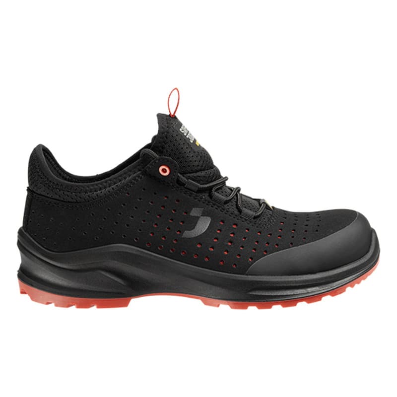 Safety Jogger - Chaussures de sécurité basses végan ultra-respirantes MODULO PERF noir et rouge  S1PS - 35 - Noir / Rouge