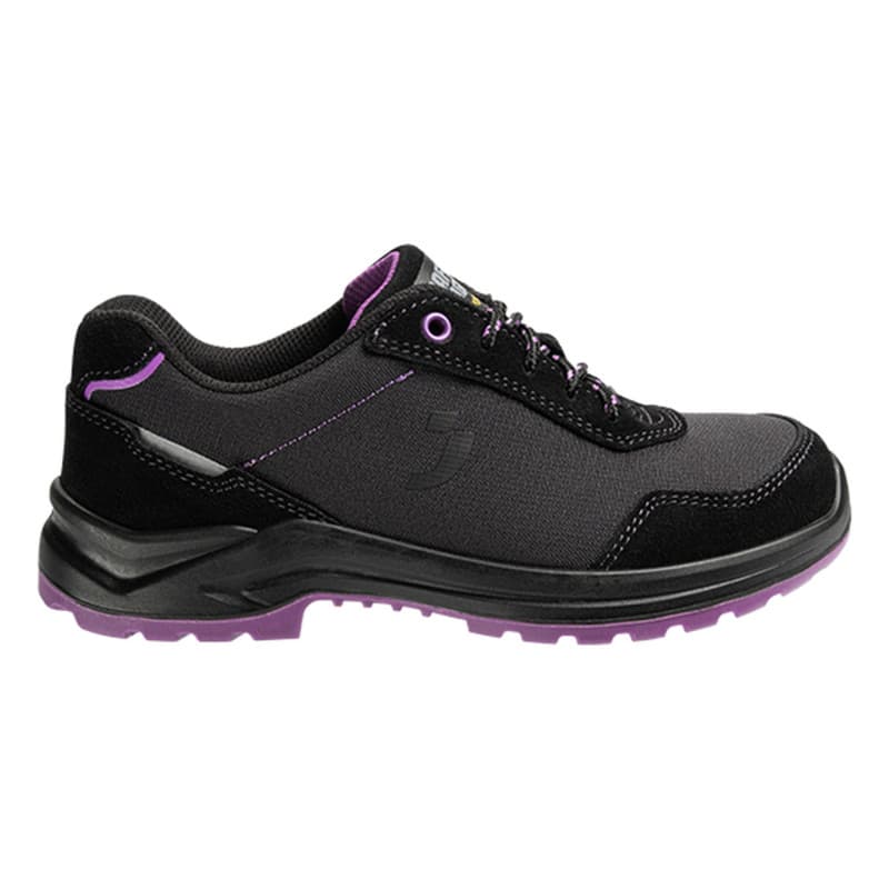 Safety Jogger - Chaussures de sécurité basses pour femmes à talon bas antidérapantes et antistatiques ORGANIC noir et violet S1P - 35 - Noir / Violet