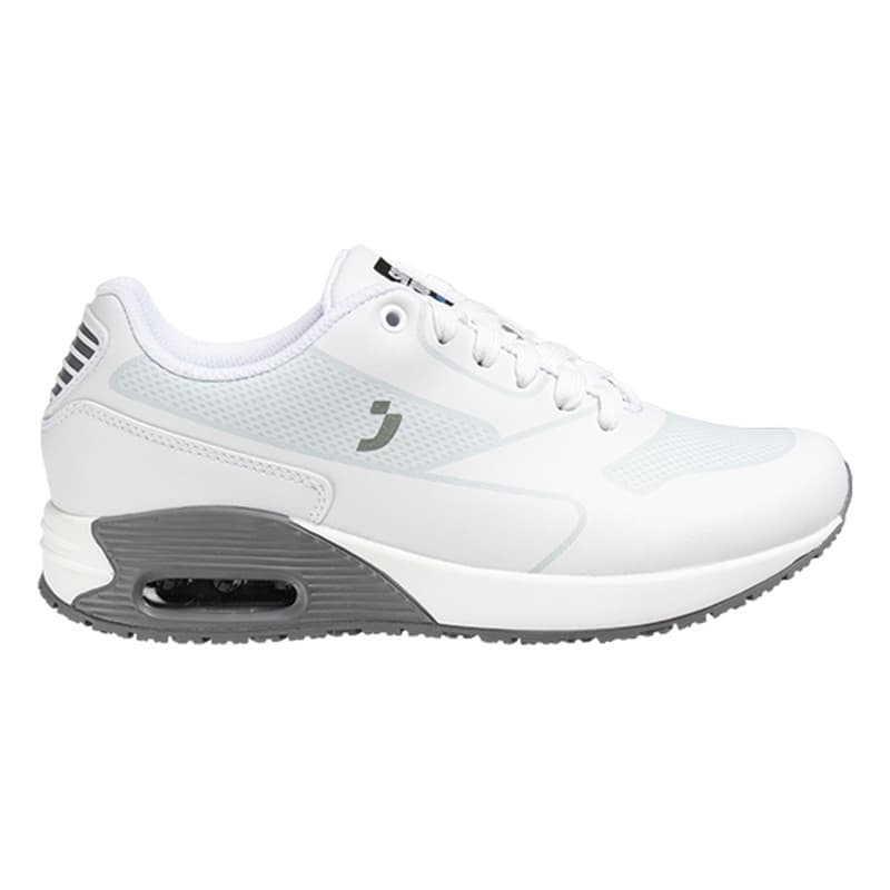 Safety Jogger - Baskets de travail médicales basses sportives pour femmes à mémoire de forme ELA blanc et vert clair O1 - 35 - Blanc / Vert