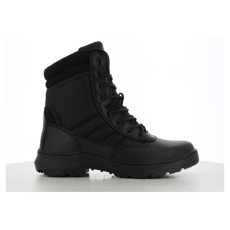 Safety Jogger - Bottes tactiques non sécurité mi-hautes en cuir extrêmement légères TACTIC noir OB - 35 - Noir