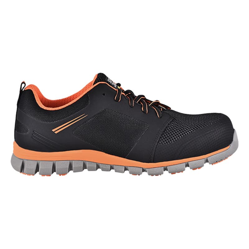 Safety Jogger - Chaussures de sécurité basses ultra légères avec absorption des chocs et antistatiques LIGERO noir et orange S1P - 36 - Noir / Orange